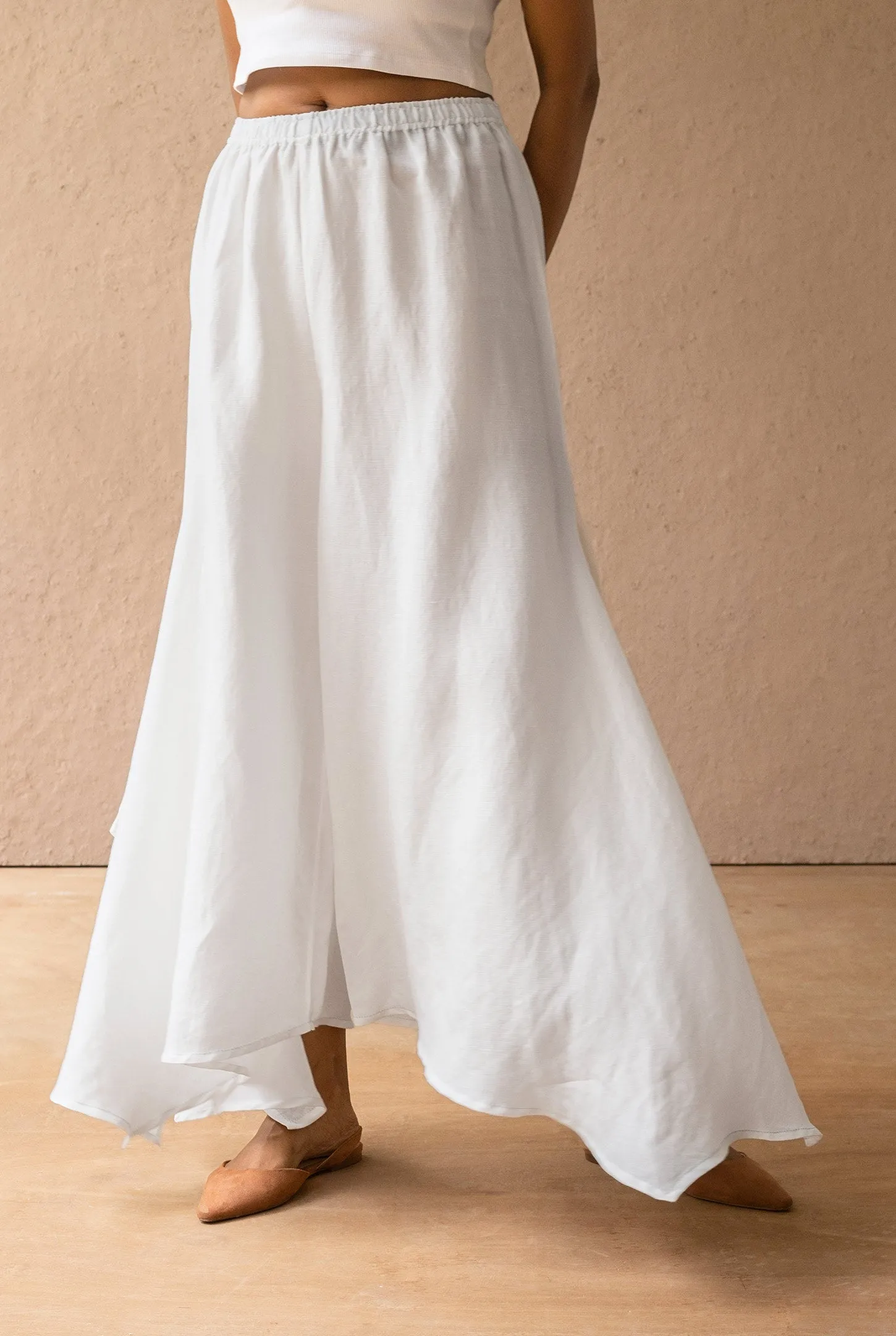 Blanco Flared Pants