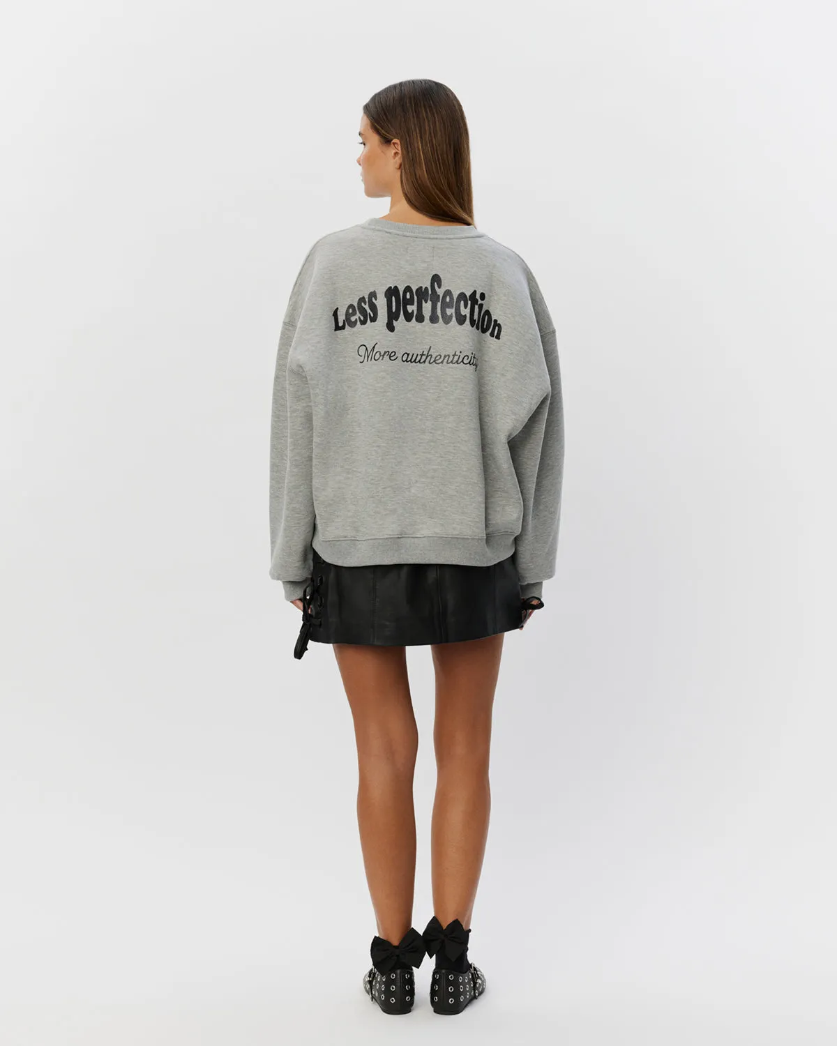 ELISW SWEATSHIRT - Grey melange