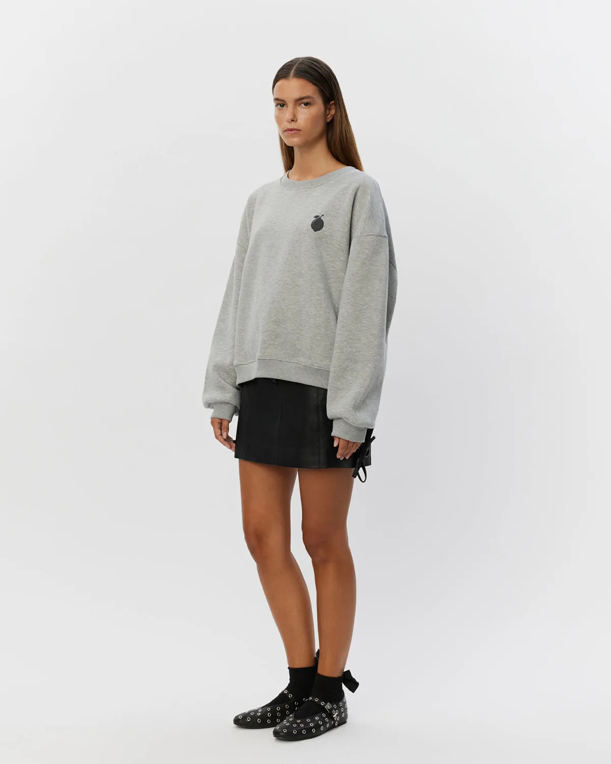 ELISW SWEATSHIRT - Grey melange