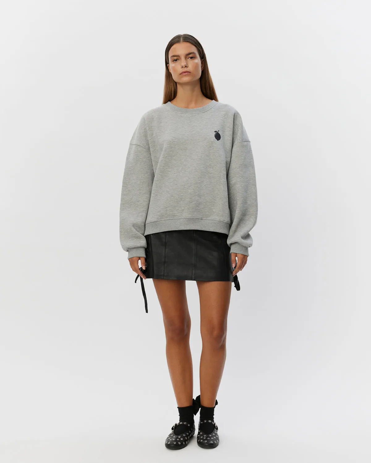ELISW SWEATSHIRT - Grey melange
